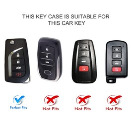 ELOHEI Key Fob Cover for Toyota - Premium Soft TPU 360 Degree Full Protection Key Case Shell Accessories Compatible with Toyota Corolla, Camry, RAV4