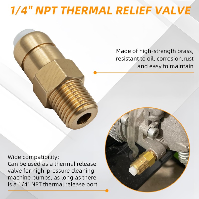 678169004 1/4" Thermal Release Valve for Pressure Washer