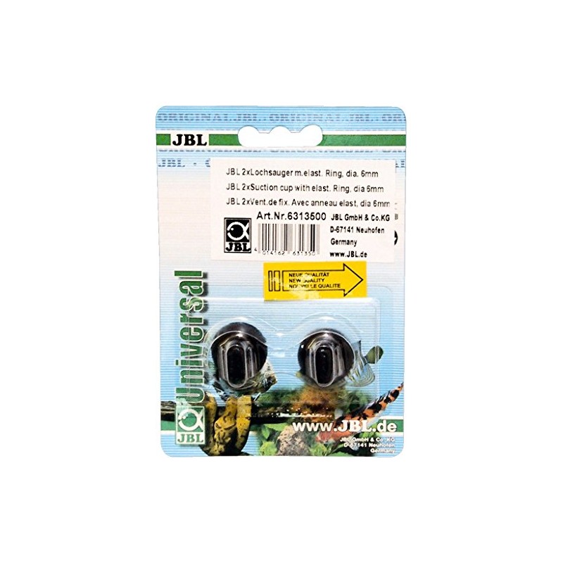 JBL Suction cup w.elast.ring, dia 6mm, 2 pcs, Rubber suction