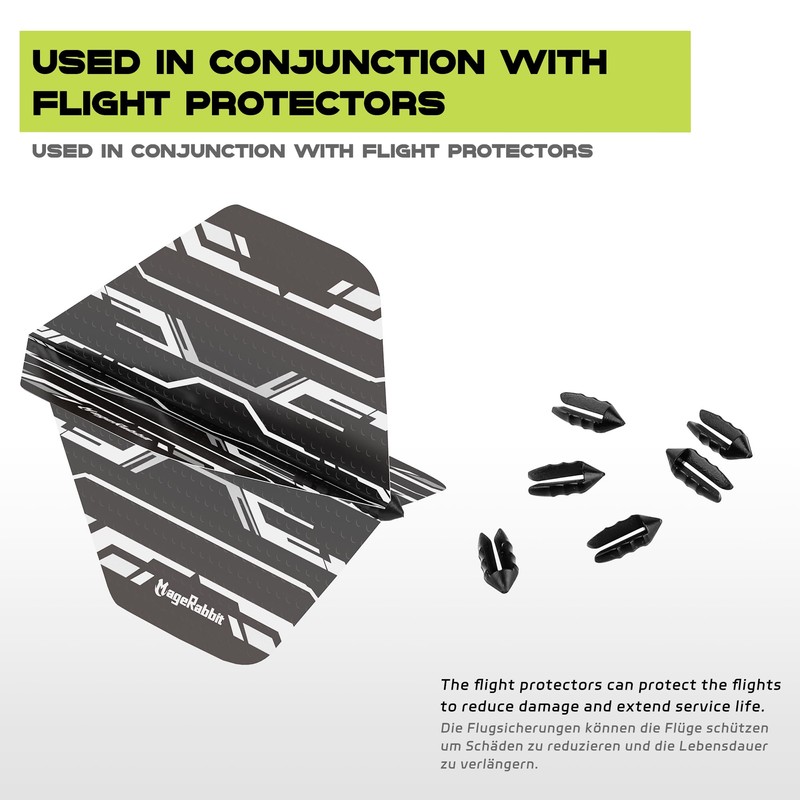 MageRabbit Soft Tip Darts Set 3pcs, 6pcs Dart Flights, 6pcs