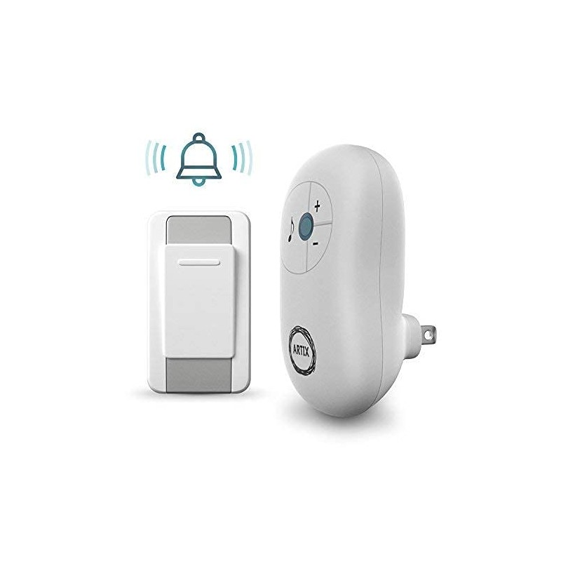 Artix Wireless Doorbell Waterproof, Operates at 100 Meters, Features 36