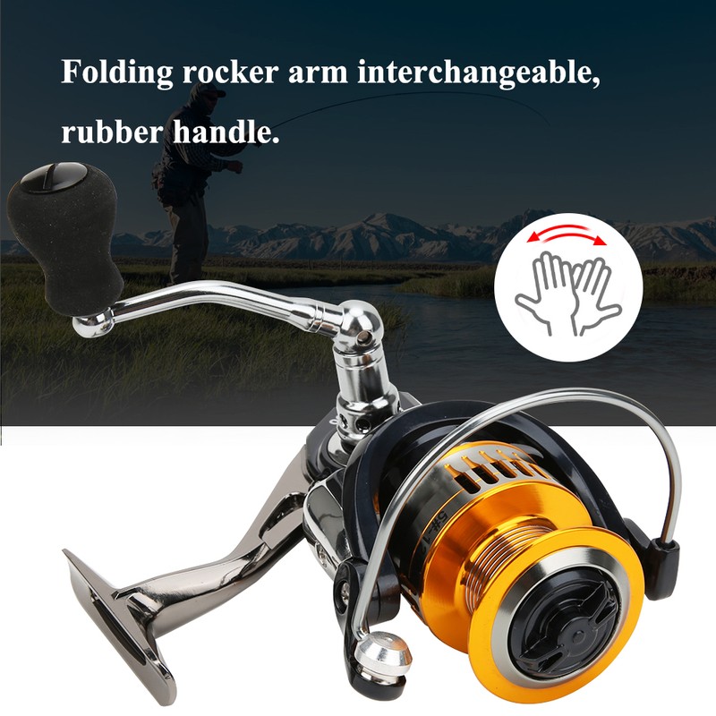 Left/Right Interchangeable Metal Spinning Fishing Reel Fish Bait High Speed