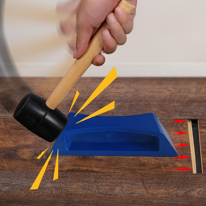 Floor Gap Fixer Tool – Easy Plank Grabber with Mallet