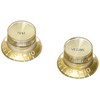 Gibson Top Hat Style Knobs w/Metal Insert - Gold w/Gold