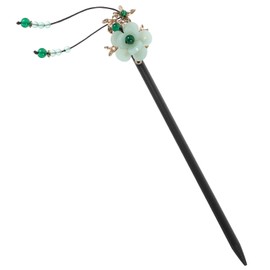 Ipetboom Flower Tassel Hair Stick Vintage Chinese Hairpin Wooden Hair Stick for Women
