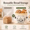 2 Pack Beeswax Bread Bags with Removable Liners