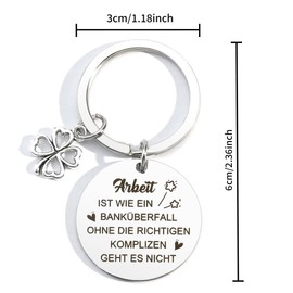 Gift Colleague, Colleague Gift, Best Colleague Gift, Gifts for Colleagues, Small Gifts, Colleagues, Christmas, Key Ring Gifts for Colleagues, Keyring Colleague, silver