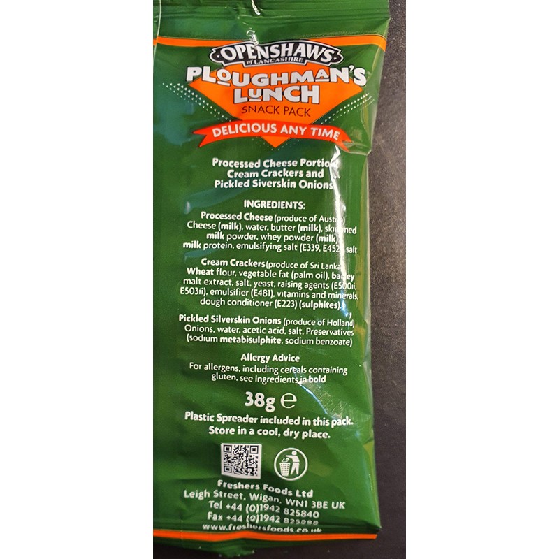 Ploughman's Lunch Snack Pack 8 x 38g