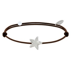 LES POULETTES BIJOUX - Sterling Silver Bracelet Link Star - Classics, Textile