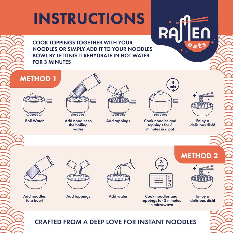 Ramen Eats Classic Seafood Mix with Dried Vegetables for Noodles