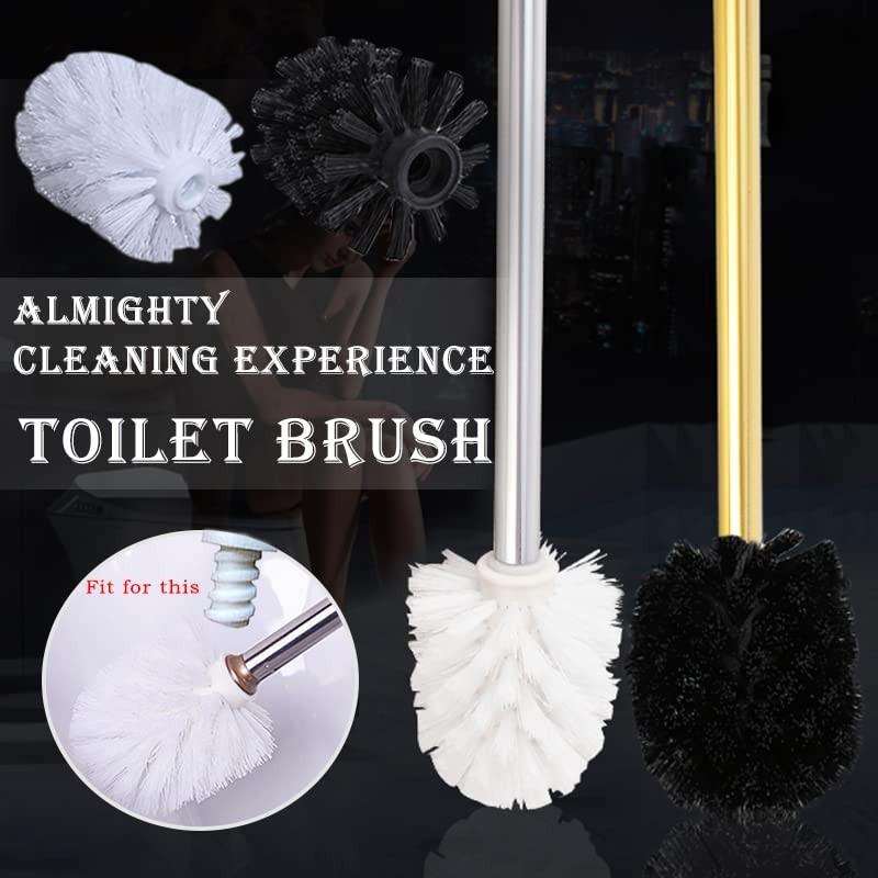 Replacement Toilet Bowl Brush Head,Toilet Brush Head Replacement with Stiff