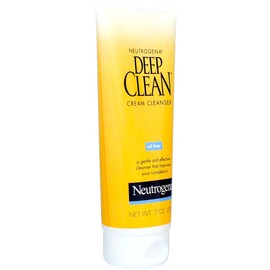 Neutrogena Deep Clean Daily Facial Cream Cleanser with Beta Hydroxy Acid to Remove Dirt, Oil & Makeup, Alcohol-Free, Oil-Free & Non-Comedogenic, 7 fl. oz (Pack of 2)