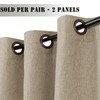 Linen Blackout Curtains 108 Inches Long for Bedroom / Living