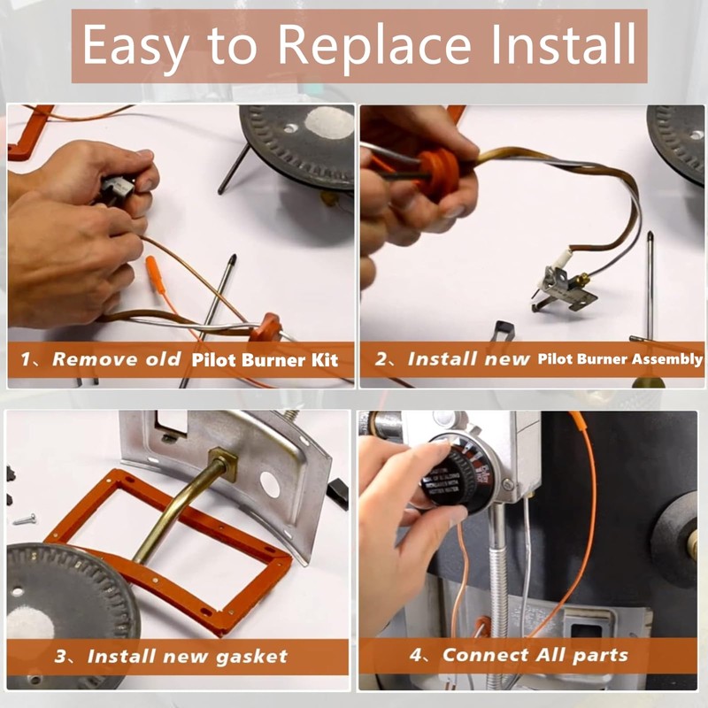 MCAMPAS Natural Gas Water Heater SP20075 SP20305A Pilot Assembly Kit