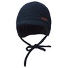 Sterntaler Boys' Peaked Cap Melange Hat, navy