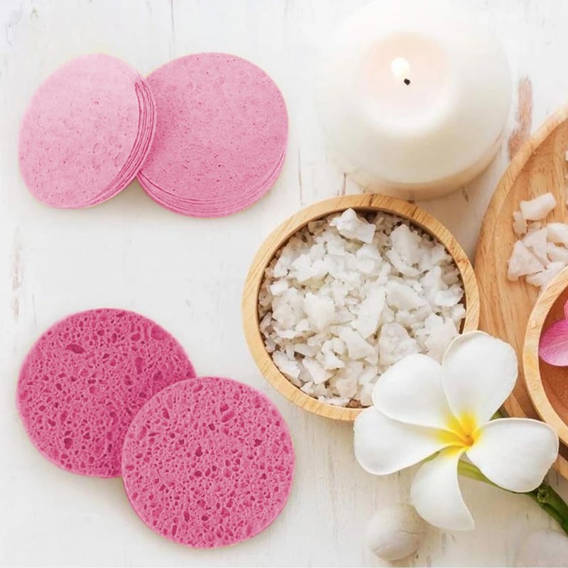 Pack of 20 Compressed Face Sponges, 60 x 6 mm