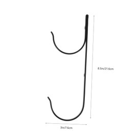 KONTONTY 2PCS Aluminum Alloy Telescopic Rod Hanger Fixed Hook for Swimming Pool Fences Durable Easy to Install Strong Load Capacity for Bath Towels Pool Accessories