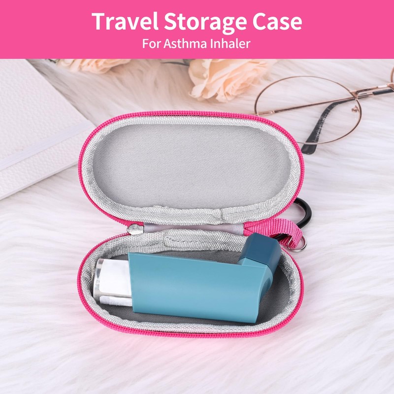 Asthma Inhaler Holder Case – Hard Shell Travel Storage Case,