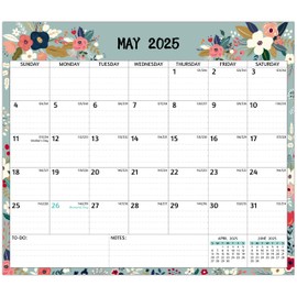 2025-2026 Magnetic Calendar for Refrigerator - May 2025 - Dec 2026, 20 Monthly Fridge Calendar 2025-2026, 13'' x 11.3'', with Ruled Blocks, To-Do Lists ＆ Notes, Strong Magnets, Great for Your Planning