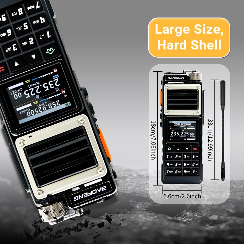 BAOFENG UV-25 PRO 10W Heavy Duty Radio Handheld Tri Band