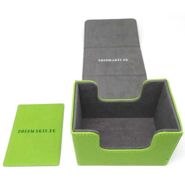 docsmagic.de Premium Magnetic Sideflip Box 80 Light Green + Deck