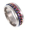 FOMIYES 1Pc Stainless Steel Male Finger Ring Decorative Hand Jewelry