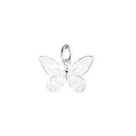 SUGARKITTEN LONDON Sterling Silver Butterfly Pendant Charm for Necklace Bracelet Earrings (16mm silver)