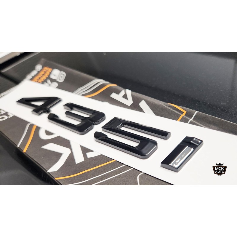 MCK Auto - 435i Black Glossy Front Rear Rear Black
