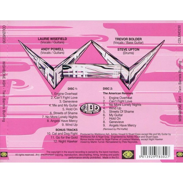 WISHBONE ASH TWIN BARRELS BURNING NEW CD