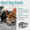 PEGYY11 Nonslip Stainless Steel Dog Bowls, 3.8 US Cup, 2