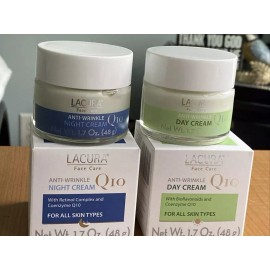 Lacura Set of 2 LACURA Q10 Anti-Wrinkle Face Day & Night Cream MADE IN GERMANY New