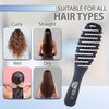 Flex Brush Vented Hair Brush for Blow Drying, Flexible Bristle