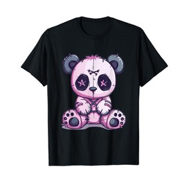 Goth Pastel Cute Creepy Kawaii Panda Voodoo Doll T-Shirt