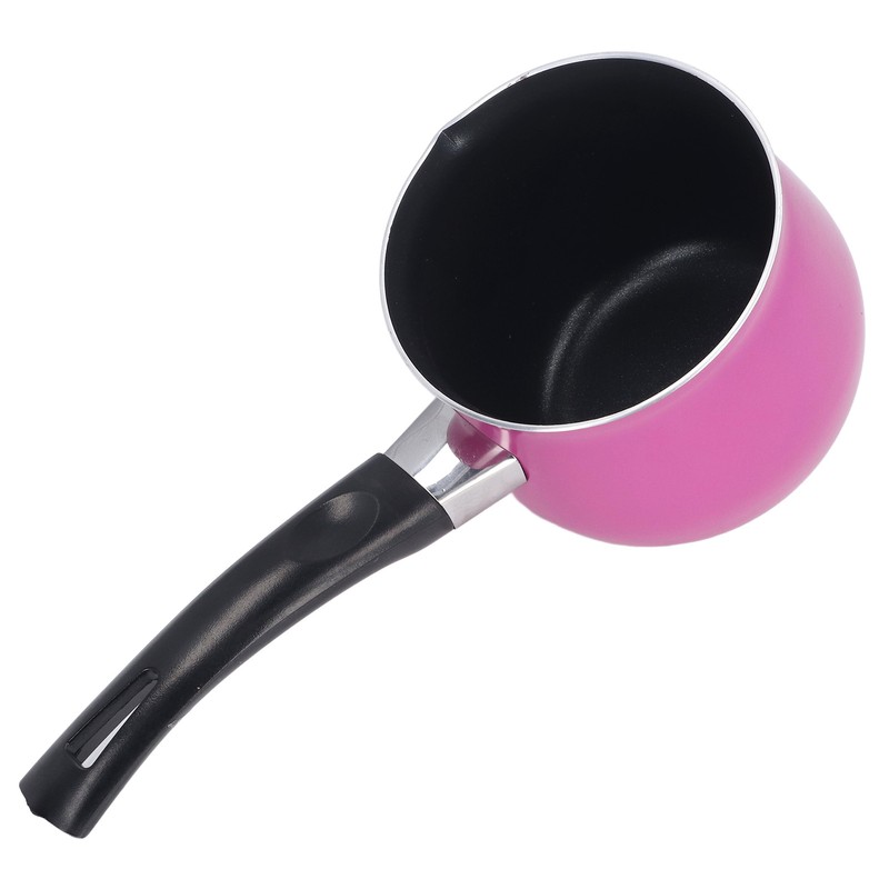 Mini Milk Pot Anti Sticky Single Handle Easy to Clean