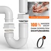AquaHeld® Raumsparsiphon Waschbecken [Made in Germany] – Siphon 1 1/4"
