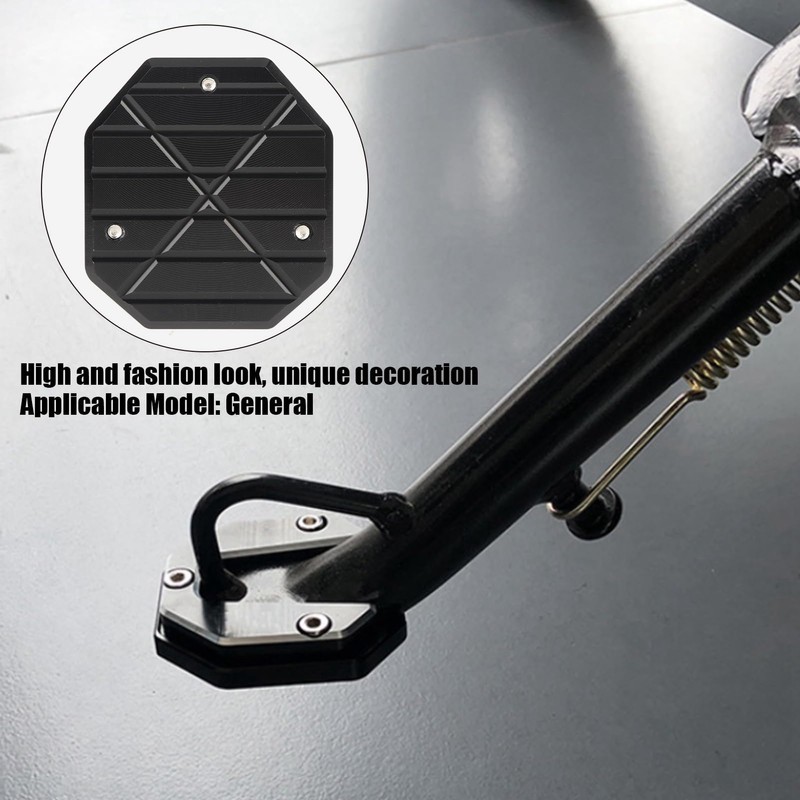 Motorcycle Side Stand Extender Pad Plate - High Strength Kickstand