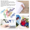 100Pcs Cute Note Paper Clips 10 Colors Metal Music Note