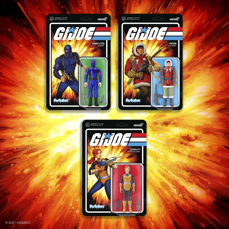 Super 7 G.I. Joe Snake Eyes (RAH) Figura de reacción