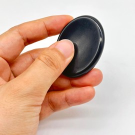 Worry Stone for Adults Anxiety Relief,Chakra Healing Crystals Stress Relief Thumb Gemstones Spiritual Meditation Reiki Yoga Anxiety Gifts for Women (Black Obsidian)