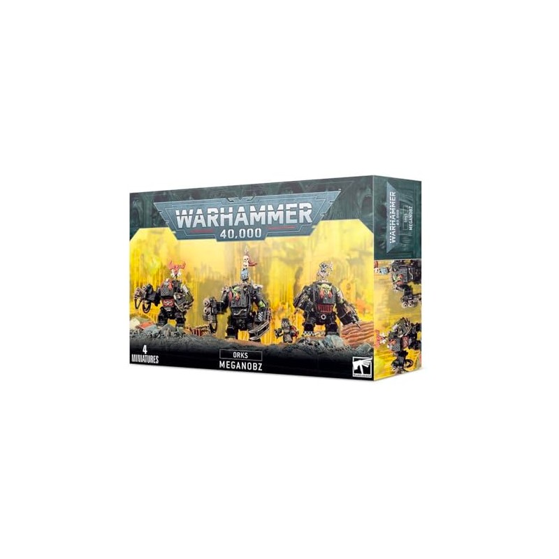 Games Workshop 99120103035" Warhammer 40K Ork Meganobz Action Figure, Black
