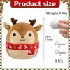 POPOYU Christmas Plush, 8 Inch Small Cuddly Toy Elk Stuffed