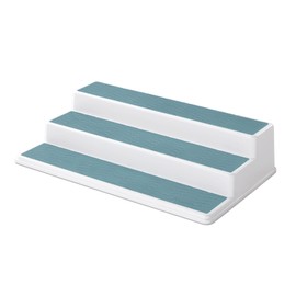Copco Basics 3-Tier Spice Pantry Kitchen Cabinet Organizer, 15-Inch, Cameo Blue