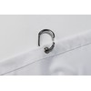 Croydex White Shower Curtain Made from 100% Recycled Poyester, with