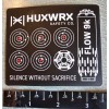 Huxwrx Safety Co. Flow 9K Suppressors Vinyl Sticker Decal New Shot Show