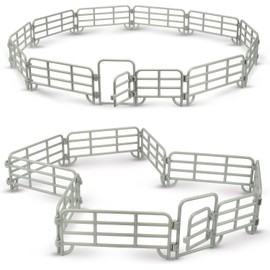 Kids Corral Fence Pasture Panel Gates Horse Farm Pretend Play Toy Gift
