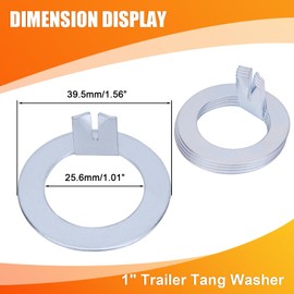 Shliyitx 4 pcs 1" Trailer Wheel Spindle Washer Compatible with EZ Lube Axles 3500-7000 Lb Replacement Spindle Tang Washer EZ Lube Spindle for 2K to 7K