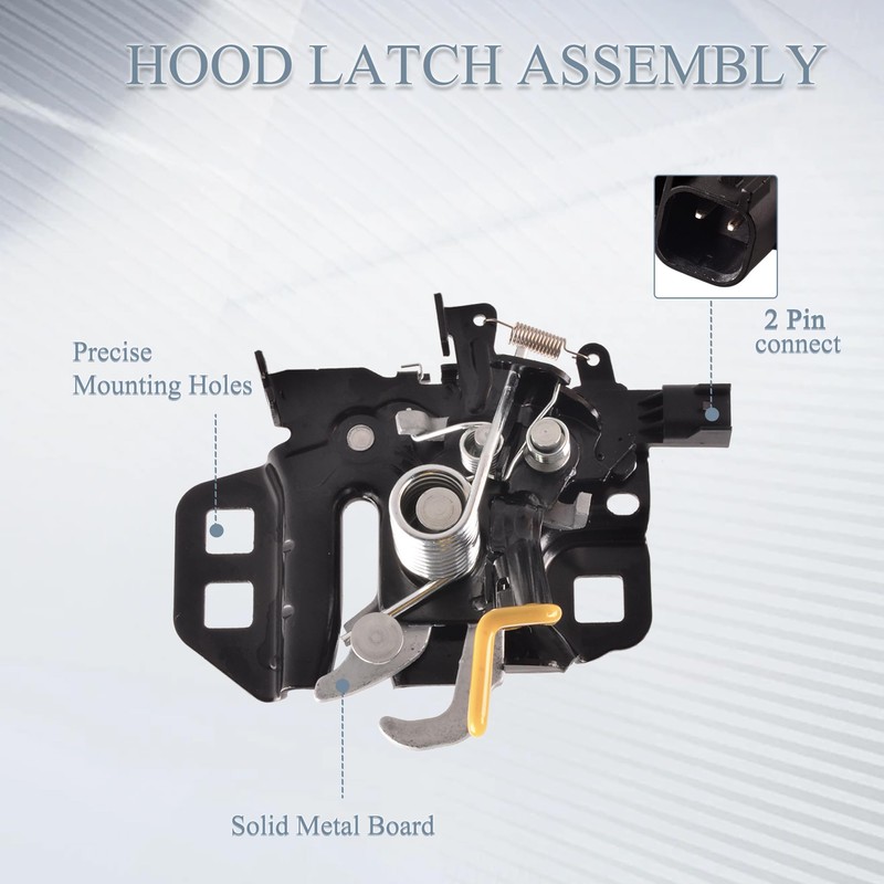 Predep Hood Latch Lock Assembly for 2015-2019 Ford Mustang Replace