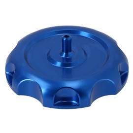 CNC Fuel Cap with Ventilation, 'Racing Look', Blue - for Simson S50, S51, SR50, SR80, KR51 Schwalbe, SR4 Bird Series