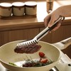 1 Piece Toothed Stainless Steel Spaghetti Tongs with Vacuum Handle,