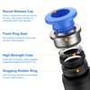 EFUTURETIME Pneumatic Connector Set for 8 mm Hose, Quick Couplings